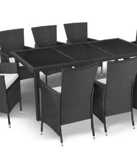 Zestaw Mebli Ogrodowych Rattanowych Bahama Set Max 8 Krzeseł