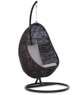 Fotel wiszący MADERA KOSZ KOKON TECHNORATTAN HUŚTAWKA PREMIUM