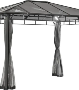 Pawilon Ogrodowy Aurora 300x360x260cm Wiata ogrodowa Corciano