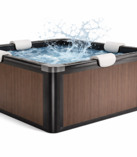 Jacuzzi ogrodowe panelowe całoroczne 6 osobowe Spa Kwadratowe 159 x 159 x 70 cm